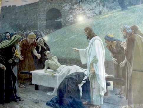 Gesù resuscita il figlio di una vedova, così come avvenne (Gesù,resuscita,Dio,vedova,indemoniato) La Porta della Luce
