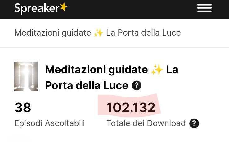100.000 Meditazioni fatte grazie al blog - La Porta della Luce 100.000 Meditazioni fatte grazie al blog (meditazioni,luce,preghiere,audio,gratuite) La Porta della Luce